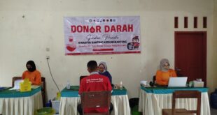 Aksi Peduli Kemanusiaan, Kwarran Kedungbanteng Ajak Masyarakat Donor Darah Sukarela