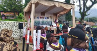 Uji Ketangkasan Kepramukaan di Lomba Lintas Alam Kwarcab Banyumas